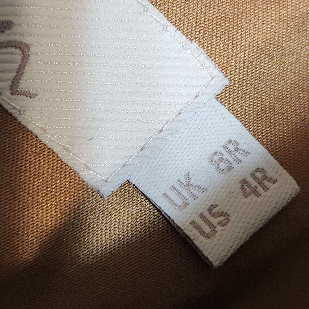Boden Long Camel Coat with Red Panel Back - Picture 8 of 13